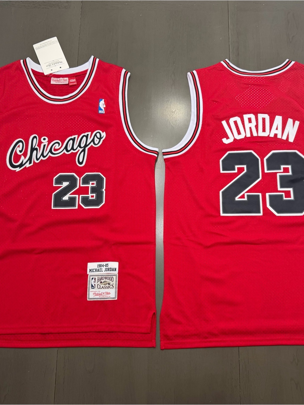 Red Jordan jersey